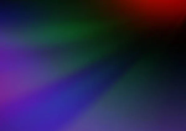 Dark Multicolor Regenboog Vector Wazig Gekleurde Achtergrond — Stockvector