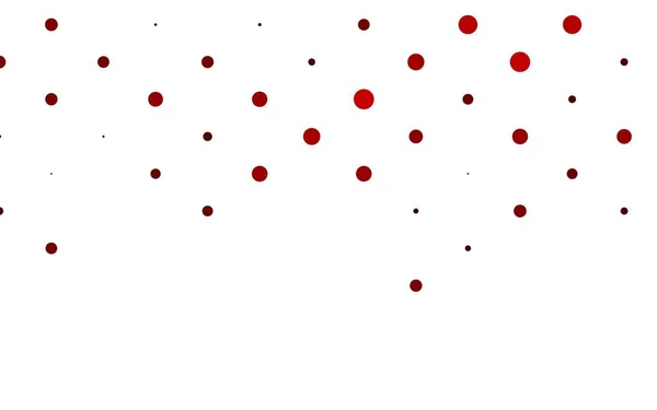 Light Red Vector Backdrop Dots — Stock Vector