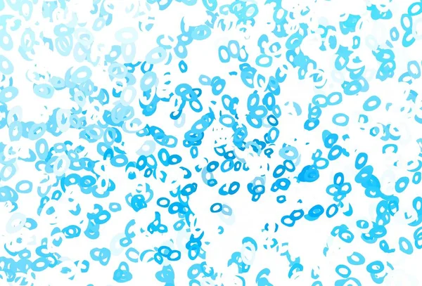 Modèle Vectoriel Bleu Clair Avec Cercles Bulles Floues Sur Fond — Image vectorielle