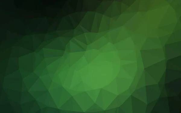 Тёмно Зелёный Векторный Многоугольник — стоковый вектор