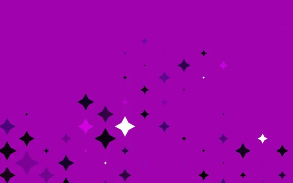 Luz Plantilla Vectorial Púrpura Con Estrellas Del Cielo — Vector de stock
