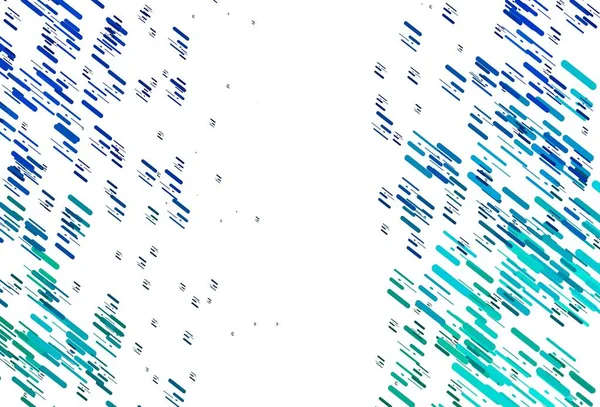 Синий Зеленый Векторный Рисунок Узкими Линиями Современная Геометрическая Абстрактная Иллюстрация — стоковый вектор