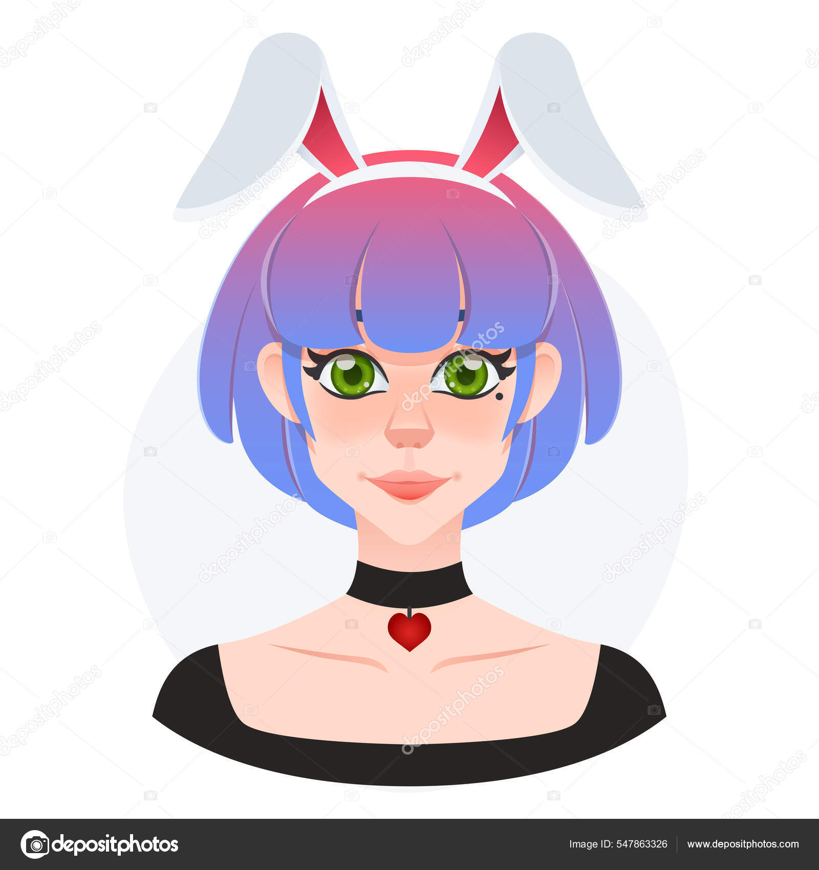 mulher curto cabelo moda desenho animado rabisco kawaii animê