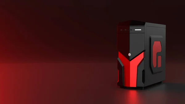 Siyah ve kırmızı bilgisayar çantasının yan tarafında kırmızı bir ışık vardı. 3D resimleme için yerimiz var..