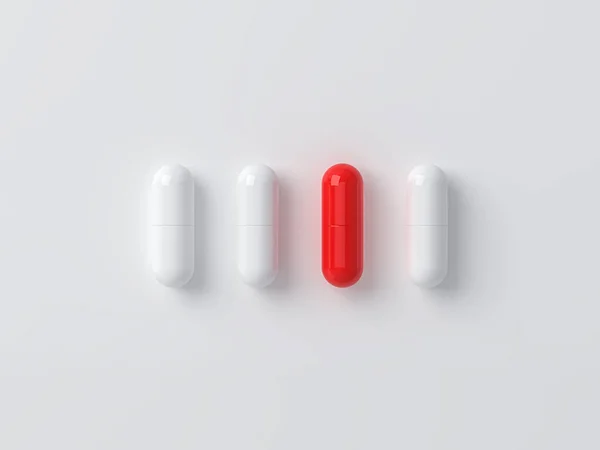 Scene Pills Arranged Different Colors — Stock Photo, Image