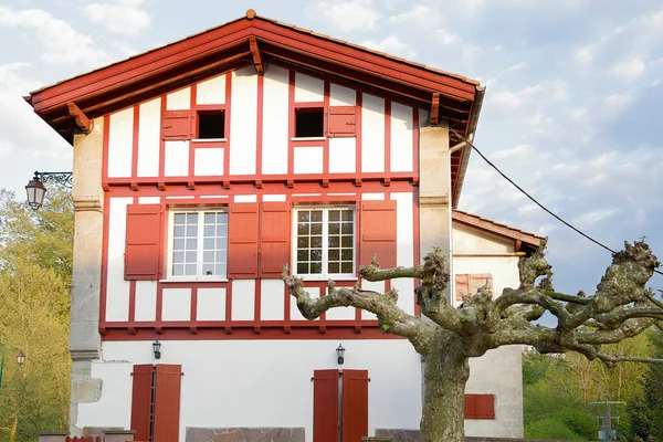 Traditional House Area Pyrenees Atlantiques Located Ainhoa France — Stock Photo, Image