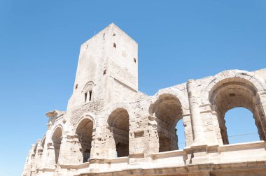 The Arles Amphitheatre is a Roman amphitheater in the southern French town of Arles clipart