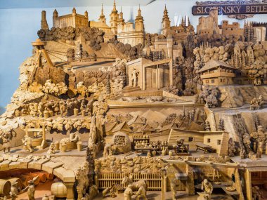 Slovak ahşap Beytüllahim, Rajecka Lesna, Slovakya.