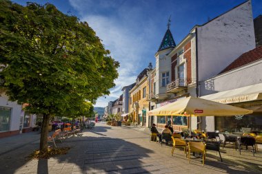 Yaya bölgesi, Piestany şehir merkezi, Slovakya.