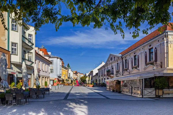 Voetgangerszone Piestany Centrum Slowakije — Stockfoto