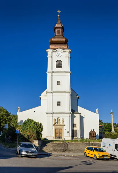Cyril Methodius Standbeeld Katholieke Kerk Devin Bratislava Slowakije — Stockfoto