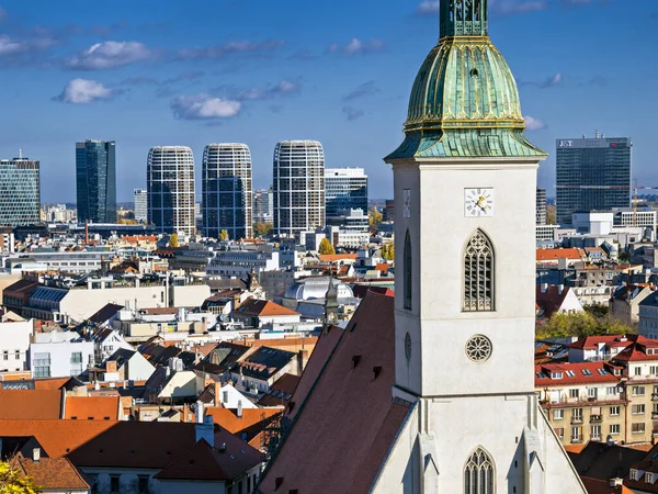Ville Bratislava Cathédrale Gothique Saint Martin Église Couronnement Vue Générale — Photo