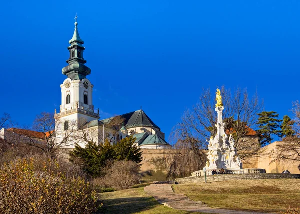 Nyitrai Vár Templom Falak Szlovákia — Stock Fotó