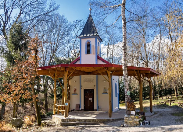 Місце Паломництва Studnicka Pozba Церква Каплиця Словаччина Ліцензійні Стокові Зображення