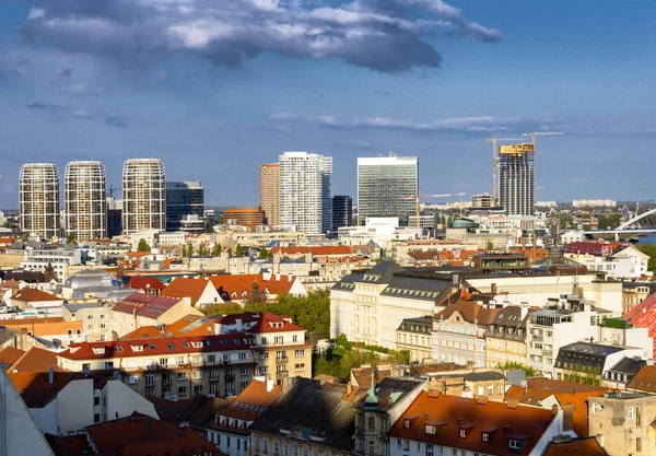 Stadt Bratislava Bau Des Einkaufszentrums Eurovea Slowakei — Stockfoto