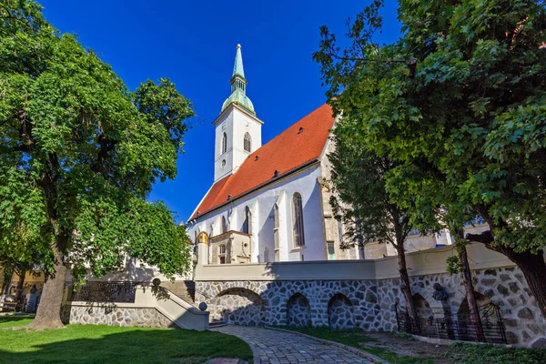 Gotische Kathedraal Van Martin Kroningskerk Bratislava Slowakije — Stockfoto
