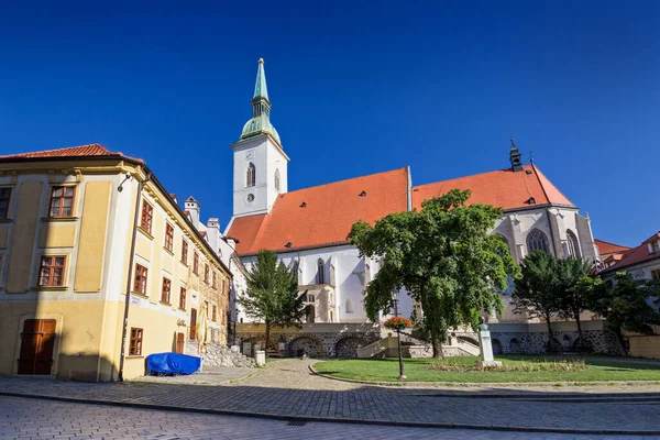 Caf Martineum Gothic Cathedral Martin Coronation Church Bratislava Slovakia — Stock Photo, Image