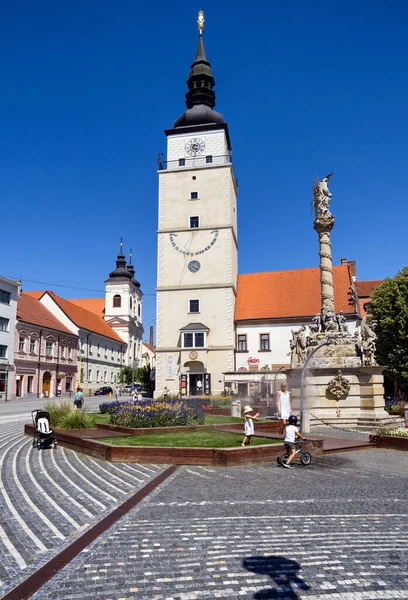 Town Tower Trnava Pedestrian Zone Slovakia — Stock fotografie