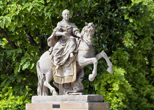Maria Theresa Bratislava Equestrian Statue Slovakia — Stock Photo, Image