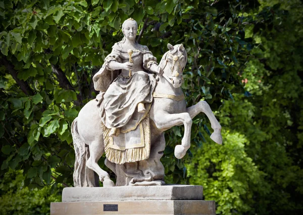 Maria Theresa Bratislava Equestrian Statue Slovakia — Stock Photo, Image