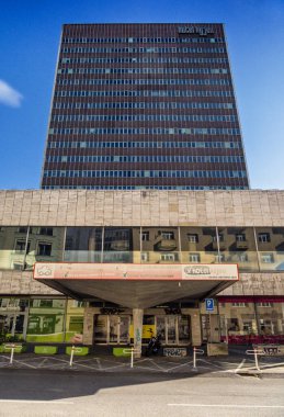 Bratislava 'daki Kyjev Oteli, modern mimari, Slovakya.