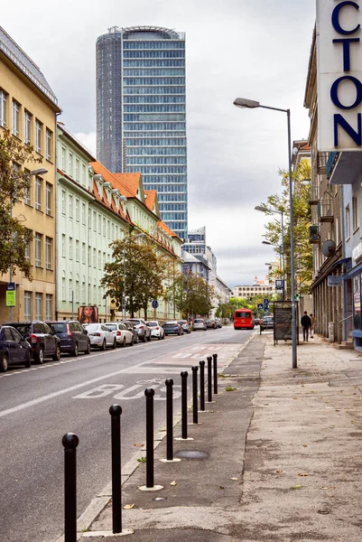 Mytna Street National Bank Bratislava Slovakia — Stock Photo, Image
