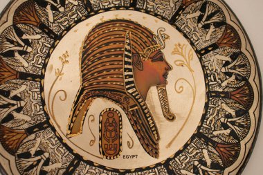 Duvardaki dekoratif plakalar, Mısırlılar, iç mekan.