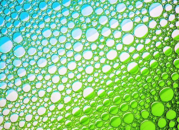 Abstract Green Bubbles Texture Foam Bubbles Macro Background — Stock Photo, Image