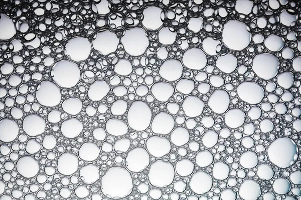 Soapsuds Bubbles Background Water Background Bubbles Flat Lay — Stock Photo, Image