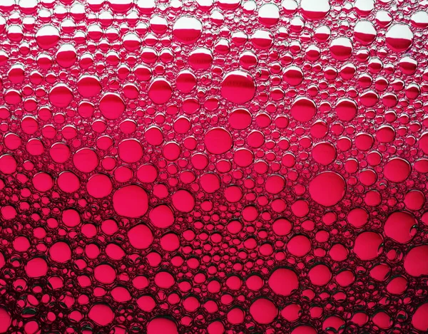 Rote Blasen Hintergrund Makrotextur Von Schaumblasen — Stockfoto