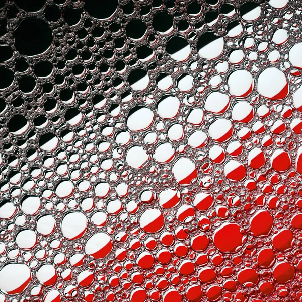 Abstract Bubbles Texture Black Red White Background — Stock Photo, Image