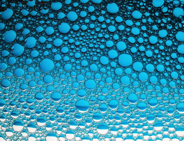 Blue Bubbles Background Foam Bubbles Macro Texture — Stock Photo, Image