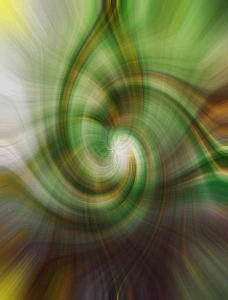 Soyut Yeşil Yeşil Spiral Bir Arkaplanın Boyutlu Görüntüsü — Stok fotoğraf