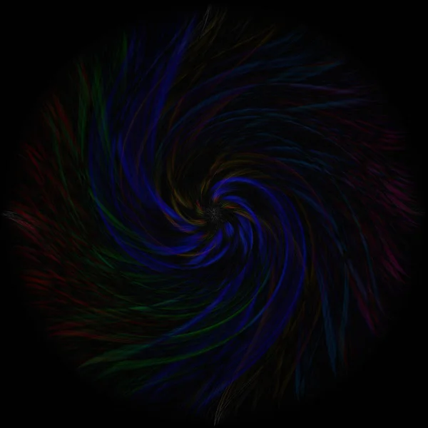 抽象明亮的彩色螺旋背景的三维渲染 — 图库照片