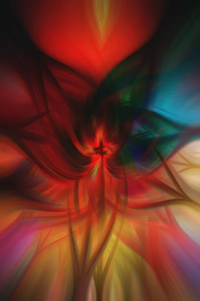 Een Abstracte Gedraaide Kleurrijke Licht Vezels Achtergrond — Stockfoto