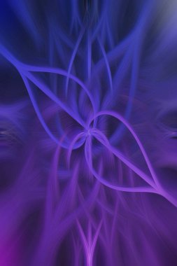 Mavi güzel sanatlar geçmişi. Soyut mavi desenli büküm arka planı. Fantezi mavi çiçekli arka plan.