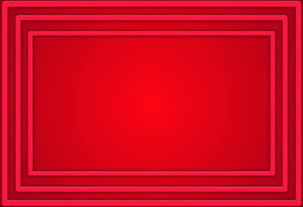 Illustrazione Sfondo Astratto Rosso Con Cornice Percorso Ritaglio — Foto Stock