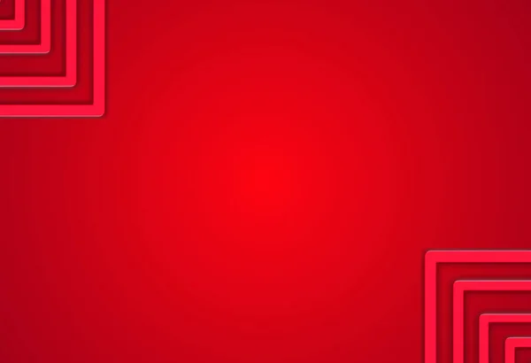 Μια Τρισδιάστατη Απεικόνιση Κόκκινο Αφηρημένο Φόντο Σχήματα Λαβύρινθο — Φωτογραφία Αρχείου