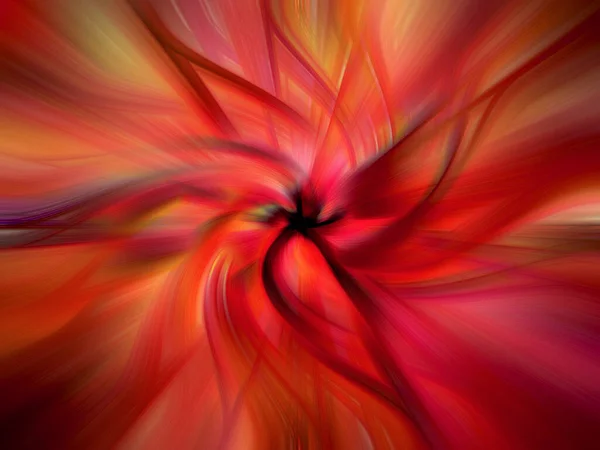 Een Abstracte Weergave Een Kleurrijke Bloem Illusieve Vorm — Stockfoto