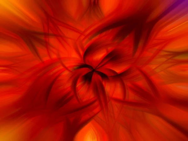 Abstract Rendering Colorful Flower Illusive Shape — стоковое фото