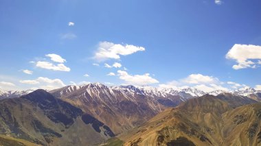 Himachal Pradesh, Hindistan 'daki Spiti Vadisi' nin manzarası
