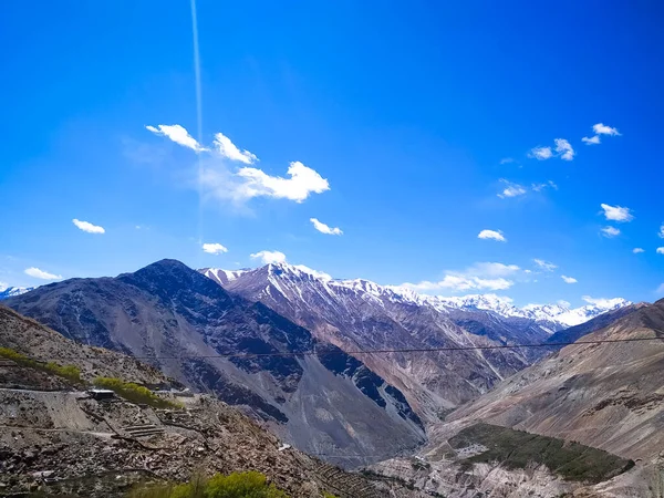 印度喜马偕尔邦美丽的史匹提山谷风景 — 图库照片