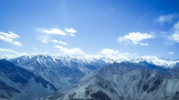 Sníh Pokryl Krásné Spiti Údolí Létě Himachal Pradesh Indie — Stock fotografie