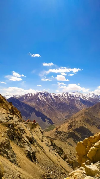 Prachtige Vallei Met Wolken Landschap Himalaya — Stockfoto