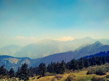 Sabahları harika bir dağ manzarası.
