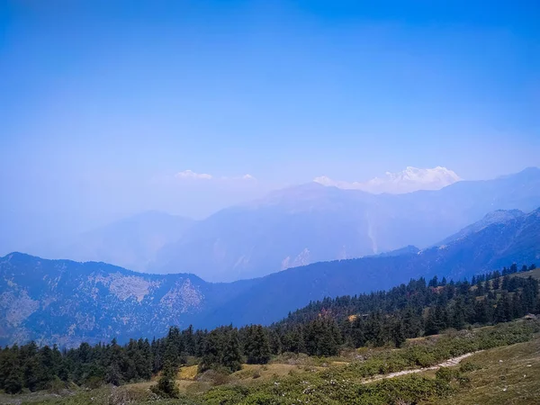 Úžasný Výhled Krajinné Hory Horách — Stock fotografie