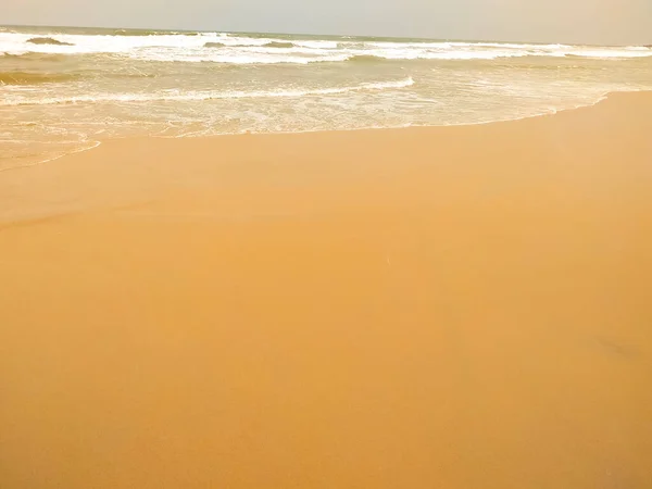 Sea Wave Sandy Beach Background Texture — ストック写真
