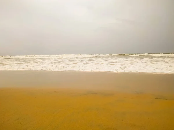 Nature Tropical Beach Sea Beautiful Beach White Sea Water Cloudy — Foto de Stock