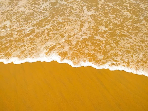 Incredibile Spiaggia Chiara Sabbia Dorata Con Belle Onde Sono Utilizzati — Foto Stock