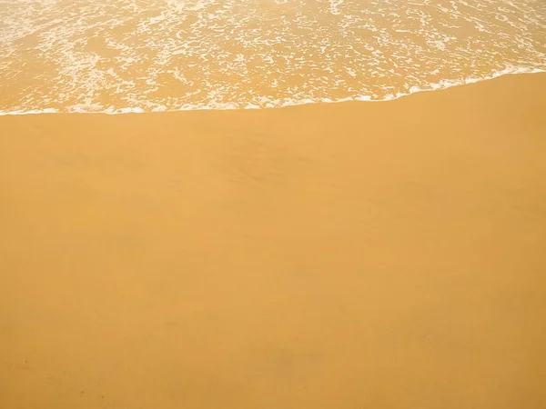 Nahaufnahme Der Meereswellenblase Sandstrand — Stockfoto